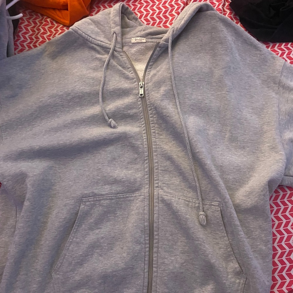 Brandy Melville christy zip-up hoodie